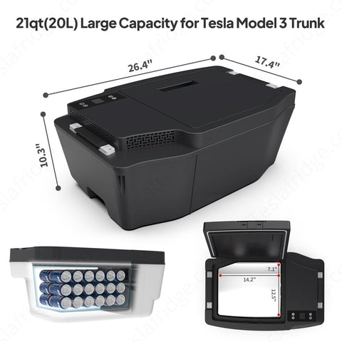 Tesla Model 3 Refrigerator Sub Trunk Drop-In Freezer - 21 Quart Capacity